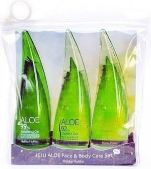 Holika Holika Aloe 99% Zestaw Jeju Aloe Set (żel+pianka+żel pod prysznic) 55mlx3 1