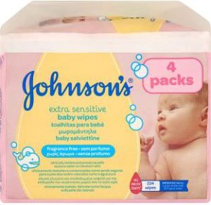 Johnson & Johnson BABY Chusteczki oczyszczające 56szt x4 1