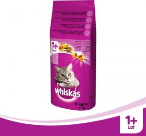 Whiskas Adult Sucha karma dla dorosłego kota z wołowiną 14kg 2