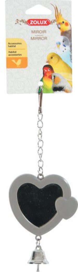 Zolux Lusterko serce z dzwoneczkiem, na łańcuszku 3