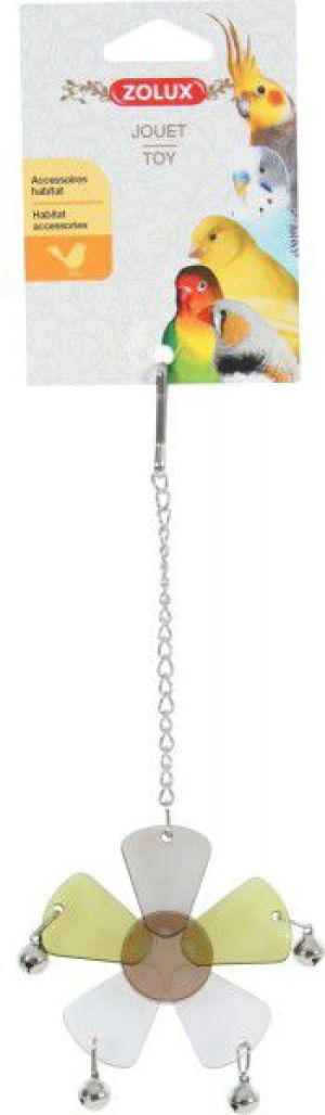 Zolux Zabawka akrylowa kwiat z dzwoneczkami, na łańcuszku 2