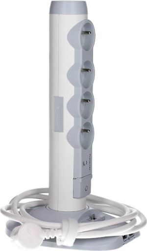 Listwa zasilająca Legrand przeciwprzepięciowa 4 gniazda 2 m biała (50014) 5