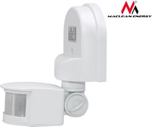 Maclean Ścienny czujnik ruchu zmierzchu 180° 1200W biały (MCE25 W) 2