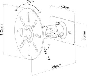 Sencor Uchwyty ścienne do głośników 2szt. (SHO 1110) 5