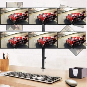 Techly Biurkowy Uchwyt Obrotowy na sześć monitorów LED/LCD 13'-20' 303362 (ICA-LCD-482-S) 3