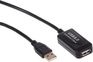 Kabel USB Maclean USB-A - USB-A 10 m Czarny (MCTV-757) 1