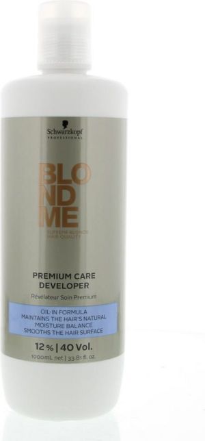 Schwarzkopf Oxydant Woda Utleniona 12% BLONDME Premium Developer 1000ml DUŻY 1