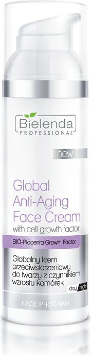 Bielenda PROFESJONALNA Global Anti-Aging Face Cream - krem przeciwstarzeniowy do twarzy z czynnikiem wzrostu komórek 100 ml 1