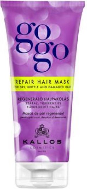 Kallos GOGO Maska regenerująca do suchych, łamiących się i uszkodzonych włosów 200 ml 1