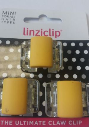 Linziclip Mini Klamra Matt Yellow 3szt 1