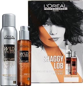 L’Oreal Paris Zestaw Shaggy lob, żel - efekt potarganych włosów 150ml+ spray teksturyzujący 250ml 1