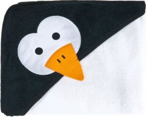 Caretero Okrycie kąpielowe pingwin white 100x100 (26291) 3