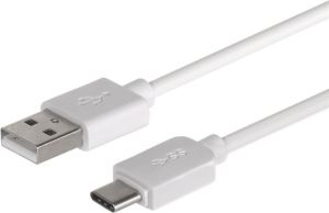 Kabel USB Maclean USB-A - USB-C 1 m Biały (MCTV-831W) 3