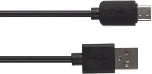 Kabel USB Maclean USB-A - USB-C 1 m Czarny (MCTV-831B) 1