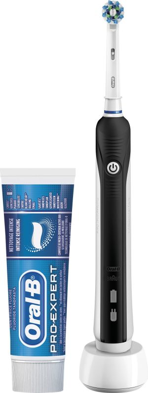 Szczoteczka Braun Szczoteczka elektryczna Pro 750 Black + pasta Oral-B 3