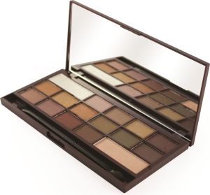 Makeup Revolution I Heart Makeup Palette Zestaw cieni do powiek Chocolate Golden Bar 22g (16 kolorów) 1