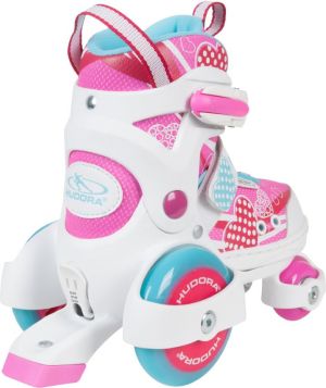 Hudora Wrotki dziecięce My First Quad Girl biało-różowe r. 26-29 (22042) 3