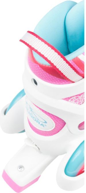Hudora Wrotki dziecięce My First Quad Girl biało-różowe r. 26-29 (22042) 4