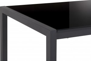 Beliani Stół do jadalni rozkładany 120/160 x 80 cm czarny GRANADA 6