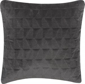 Beliani 2 bawełniane poduszki dekoracyjne tłoczone 45 x 45 cm szare LALAM 4