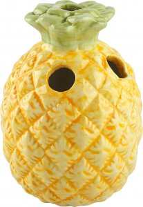 Beliani Zestaw akcesoriów łazienkowych ananas żółty (MAICAO) 4