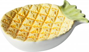 Beliani Zestaw akcesoriów łazienkowych ananas żółty (MAICAO) 6