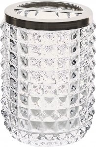 Beliani 4-częściowy zestaw akcesoriów łazienkowych przeroczysty TAPIA 4