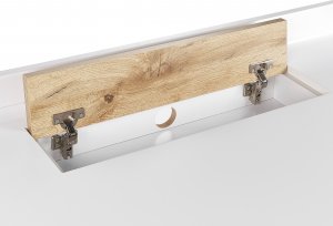 Biurko Beliani Focus Biało-Brązowe 120 cm x 60 cm 7