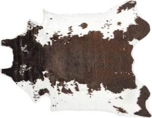 Beliani Dywan ekoskóra 130 x 170 cm biało-brązowy BOGONG 1