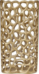 Beliani Wazon dekoracyjny metalowy złoty SANCHI 1