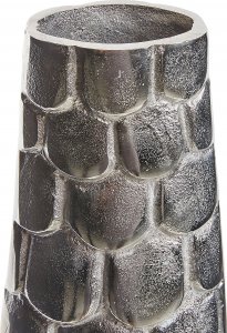 Beliani Wazon na kwiaty metalowy srebrny SUKHOTHAI 4