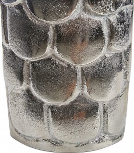 Beliani Wazon na kwiaty metalowy srebrny SUKHOTHAI 5