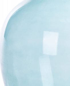 Beliani Wazon na kwiaty szklany 39 cm jasnoniebieski ROTI 5