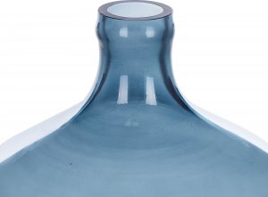 Beliani Wazon na kwiaty szklany 39 cm niebieski ROTI 4