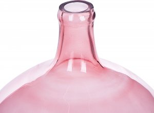 Beliani Wazon na kwiaty szklany 39 cm różowy ROTI 4