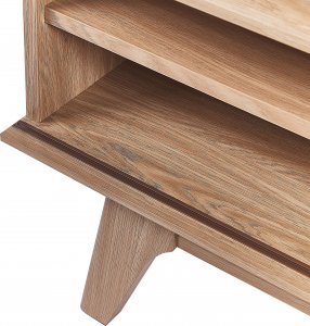 Beliani Szafka RTV jasne drewno TOLEDO 6