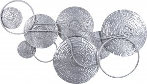 Beliani Dekoracja ścienna złoto-srebrna VANADIUM 3