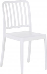 Beliani Zestaw 2 krzeseł ogrodowych biały SERSALE 4