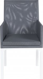 Beliani Zestaw 8 krzeseł ogrodowych szary BACOLI 3