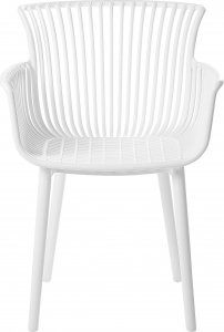 Beliani Zestaw 4 krzeseł do jadalni biały PESARO 4