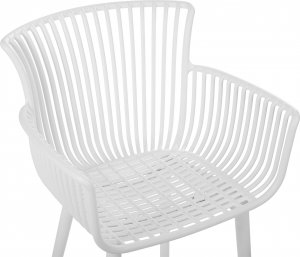 Beliani Zestaw 4 krzeseł do jadalni biały PESARO 6