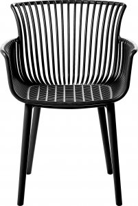 Beliani Zestaw 4 krzeseł do jadalni czarny PESARO 5