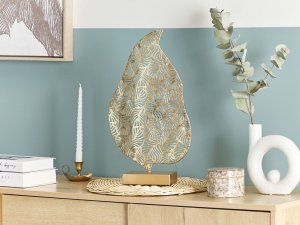 Beliani Figurka liść złota LITHIUM 2