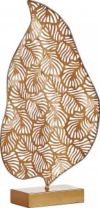 Beliani Figurka liść złota LITHIUM 4