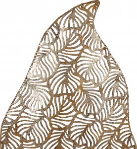 Beliani Figurka liść złota LITHIUM 5