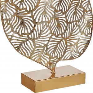 Beliani Figurka liść złota LITHIUM 6