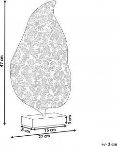 Beliani Figurka liść złota LITHIUM 7