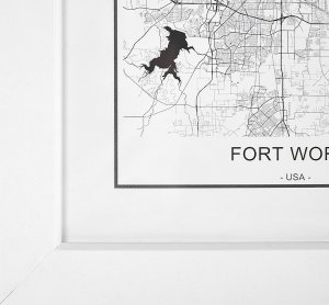 Ramka Beliani Galeria ścienna mapy 7 ramek biała DENKORO 4