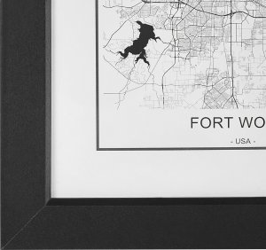 Ramka Beliani Galeria ścienna mapy 7 ramek czarna DENKORO 4