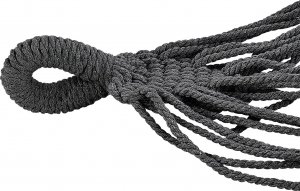 Beliani Hamak ogrodowy bawełniany szary ROCCA 3